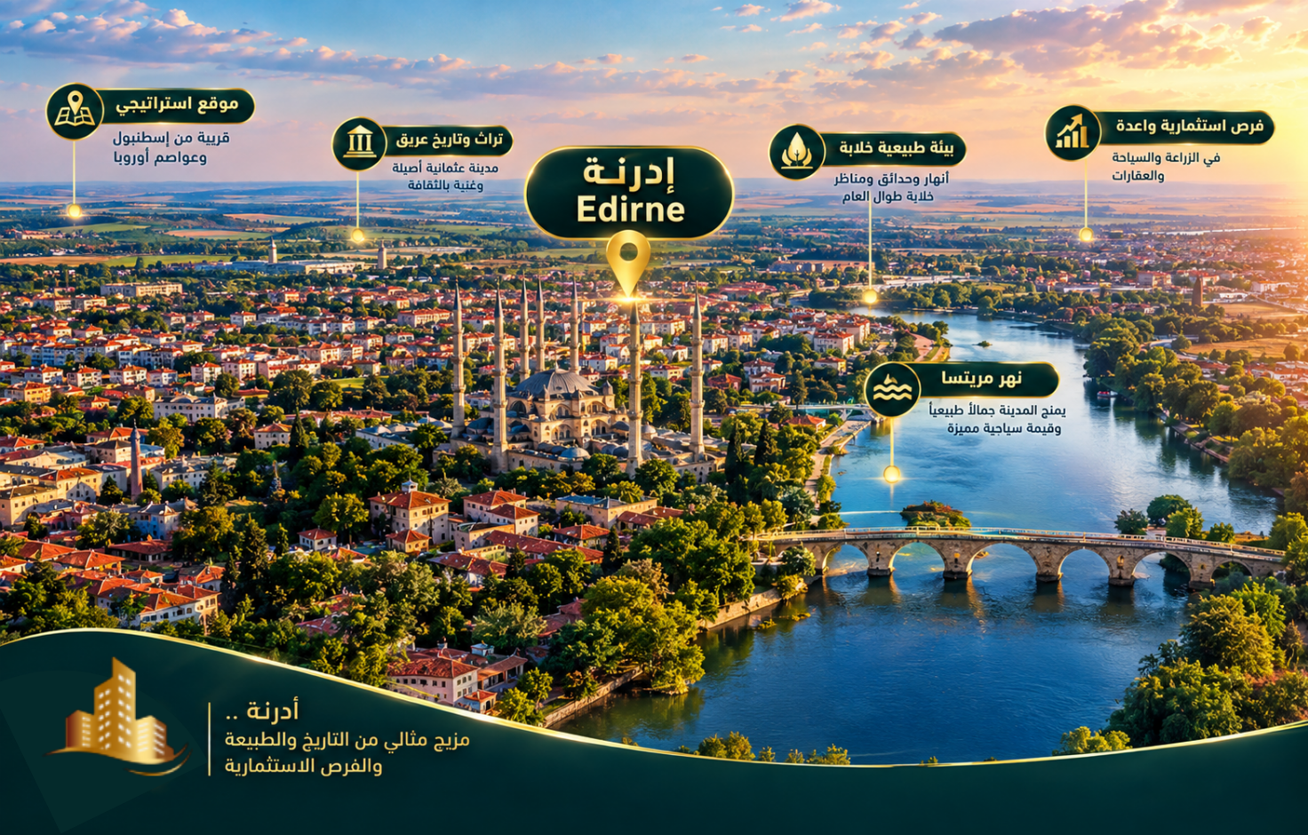 منطقة أدرنة Edirne دليل الاستثمار العقاري في تركيا